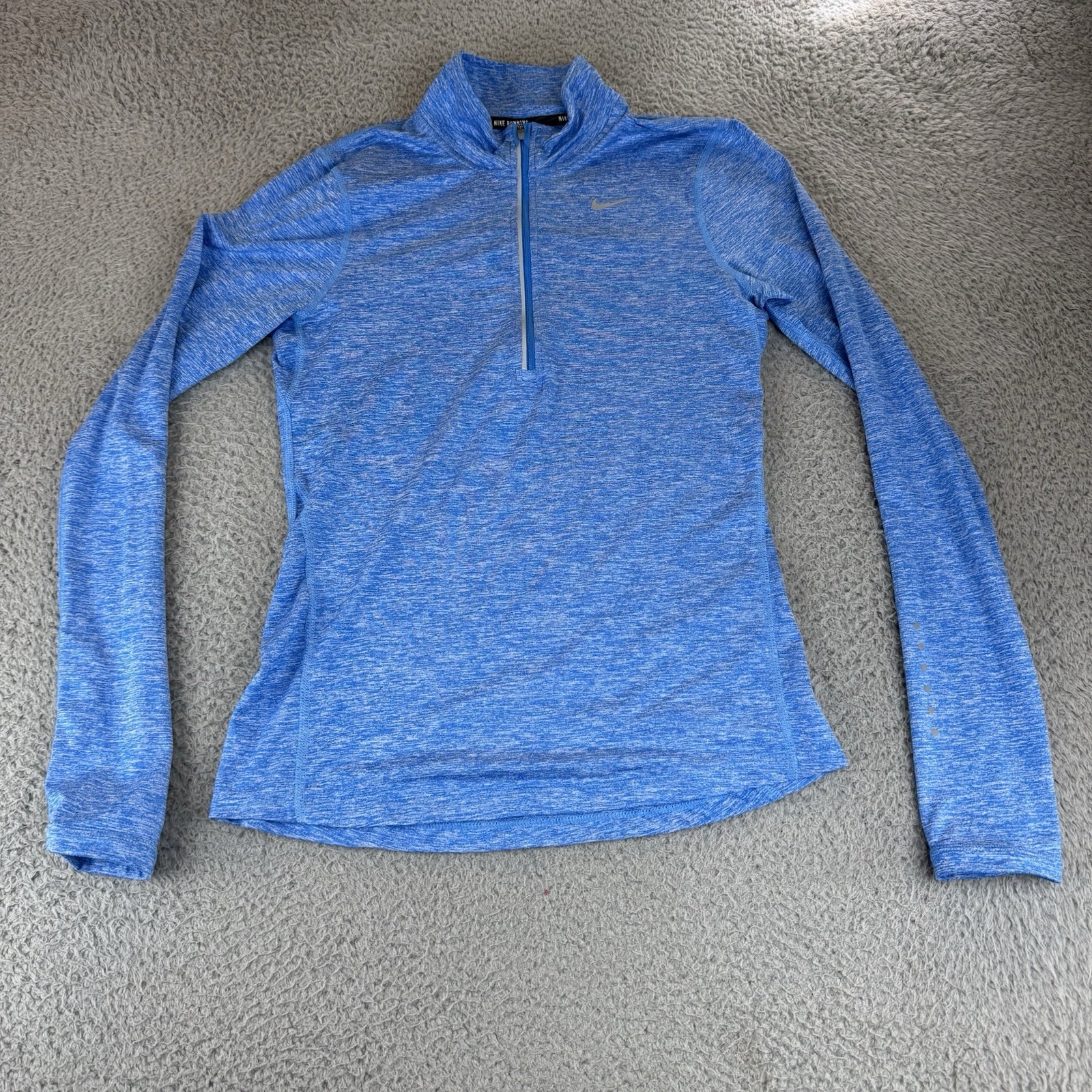 Nike Pullover Womens Xs Blue Half Zip Running Shirt Dri-Fit Stay Warm 685910 436